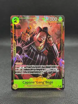 Capone "Gang" Bege OP11-101 SR (Alt Art) English - One Piece Card Game NM - Image 1