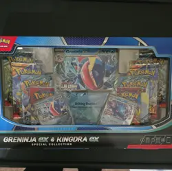 Pokemon TCG Greninja EX & Kingdra EX Special Collection Box **NEW & SEALED** - Image 1
