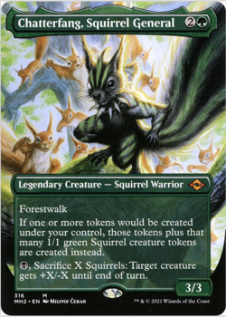 Chatterfang, Squirrel General (Borderless) Modern Horizons 2 Foil (Near Mint) - Image 1