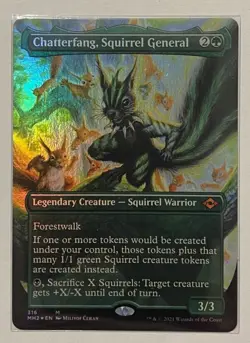 Chatterfang, Squirrel General Borderless Foil - Mythic - Modern Horizons 2 MTG - Image 1