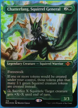 Chatterfang, Squirrel General (Borderless) FOIL Modern Horizons 2 NM - Image 1