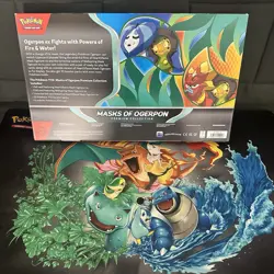 Pokemon Masks of Ogerpon EX Premium Collection Factory Sealed Box 10 Boosters - Image 2