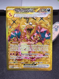 Charizard EX 228/197 Obsidian Flames Gold Secret Hyper Rare Pokemon TCG Card NM - Image 1