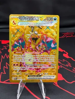 Pokemon TCG Charizard EX Obsidian Flames Holo Hyper Rare Card 228/197 NM GOLD - Image 1