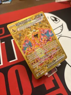 Pokemon TCG Charizard EX Obsidian Flames Holo Hyper Rare Card 228/197 NM GOLD - Image 2