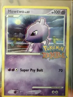 Mewtwo 9/16 - Pokemon Rumble Holo Stamped 2009 Pokemon TCG HP - Image 1