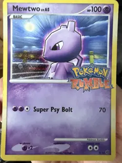 Mewtwo 9/16 - Pokemon Rumble Holo Stamped 2009 Pokemon TCG HP - Image 2