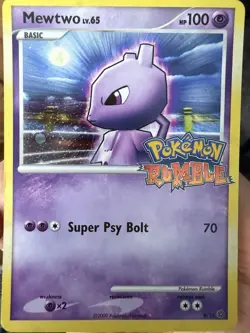Mewtwo 9/16 - Pokemon Rumble Holo Stamped 2009 Pokemon TCG HP - Image 4