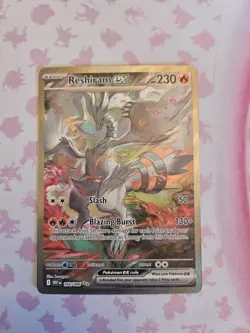 Pokemon TCG White Flare: Reshiram EX Card 166/086 Sir Near Mint Condition - Image 1