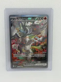 Pokemon TCG White Flare: Reshiram EX Card 166/086 Sir Near Mint Condition - Image 1