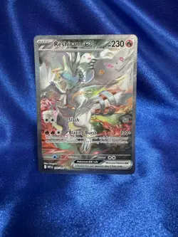Pokemon TCG White Flare: Reshiram EX Card 166/086 Sir Near Mint Condition - Image 1