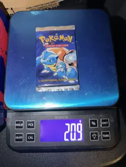 SEALED 1999 Pokemon Base Set Booster Pack TCG Blastoise Artwork - 20.9 - WOTC - Image 1