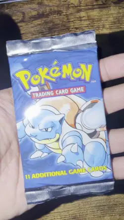 1999 Pokemon Base Set Booster Pack Blastoise Artwork, WOTC Sealed Heavy 21.39g - Image 2