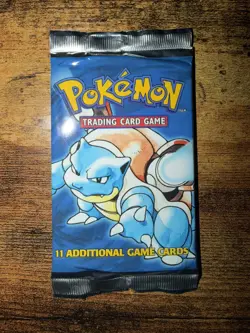 1999 Pokemon Base Set Booster Pack Blastoise Artwork, WOTC Sealed Heavy 21.39g - Image 4