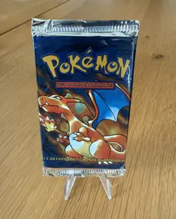 New Factory Sealed Pokemon Base Set Booster Spanish Charizard Artwork 1999 WOTC - Image 1