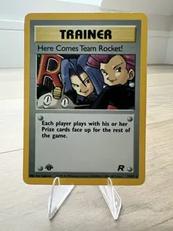 Pokemon TCG 1st Edition Here Comes Team Rocket 15/82 Holo Rare - Image 1