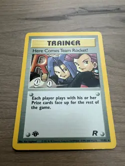 Pokemon TCG 1st Edition Here Comes Team Rocket 15/82 Holo Rare - Image 2