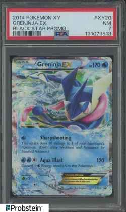 2014 Pokemon XY Black Star Promo #XY20 Greninja Ex PSA 7 NM - Image 1