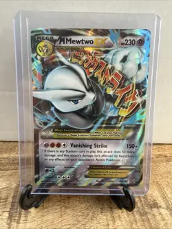 Pokemon TCG XY: Breakthrough M Mewtwo EX Ultra Rare Holo Card 63/162 - Image 1