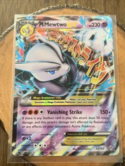 M Mewtwo EX - 63/162 - Mega - Ultra Rare - XY BreakThrough - Pokemon TCG Card NM - Image 1