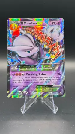 Pokemon TCG XY: Breakthrough M Mewtwo EX Ultra Rare Holo Card 63/162 - Image 1
