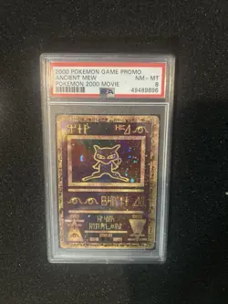 POKEMON TCG ANCIENT MEW 2000 POKEMON GAME PROMO POKEMON 2000 MOVIE PSA 8 - Image 1