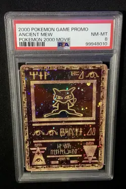2000 Pokemon Ancient Mew Holo TCG Movie Promo Card PSA 8 - Image 1
