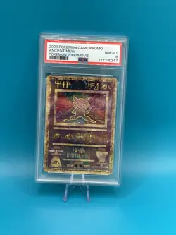 Pokemon TCG Movie Promo 2000 Holo Ancient Mew PSA 8 - Image 1