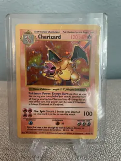 Charizard 004/102 Base Set (Shadowless) Holo Rare 1999 Wizards Pokemon TCG - Image 5