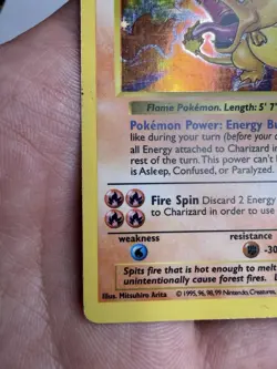 Charizard 004/102 Base Set (Shadowless) Holo Rare 1999 Wizards Pokemon TCG - Image 5
