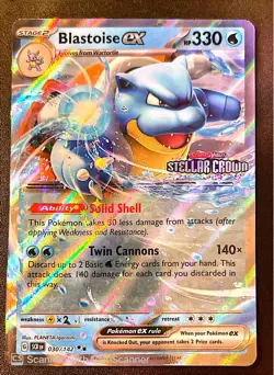 Blastoise ex (Stellar Crown Stamp) 030/142 Miscellaneous Cards & Products Holo - Image 1