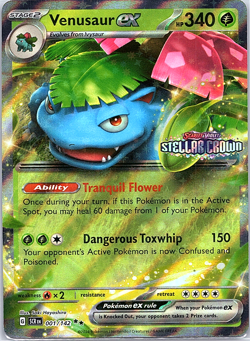 Venusaur ex (Stellar Crown Stamp) 001/142 Miscellaneous Cards & Products Holo - Image 1