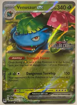Venusaur ex (Stellar Crown Stamp) 001/142 Miscellaneous Cards & Products Holo - Image 1