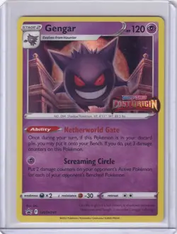 Pokemon TCG Gengar SWSH241 Lost Origin Black Star Prerelease Promo Holo NM/MT - Image 1