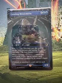 Cresting Mosasaurus Borderless Emblem Foil Jurassic World - Image 1