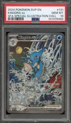 Pokemon Kingdra ex SFA Special Illustration Coll. Promo SVP EN 131 PSA 10 - Image 1