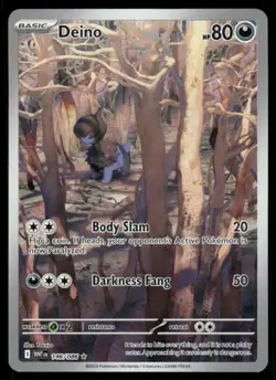 Pokemon Cards Deino 146/086 White Flare Illustration Rare NM - Image 1