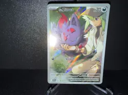 N's Zorua 189 2025 Pokemon Journey Together ETB Black Star Promo Card NM+ - Image 1