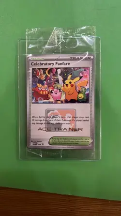 SEALED Pokemon TCG Celebratory Fanfare 2025 Ace Trainer Reward Promo card - Image 1