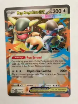 2025 Pokemon Oversize Lenticular Promo Cards - Mega Kangaskhan and Mega Venusaur - Image 3