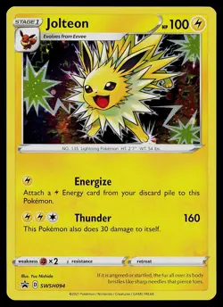 Pokemon Card - Jolteon Sword & Shield Promo SWSH094 Holo - Image 1