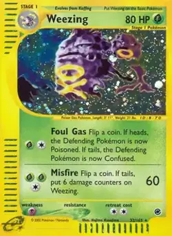 Weezing - 32/165 - Pokemon Expedition Holo Rare Card LP - Image 1