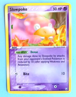 POKEMON EX TEAM ROCKET RETURNS SLOWPOKE #76/109 COMMON VERY LIGHT PLAY - Image 1