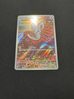 Pokemon TCG Minccino 152/086 Scarlet & Violet Black Bolt Illustration Rare NM - Image 2