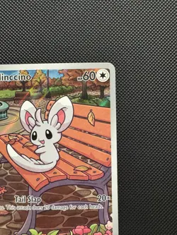 Pokemon TCG Minccino 152/086 Scarlet & Violet Black Bolt Illustration Rare NM - Image 3