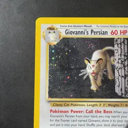 Pokemon Vintage Holo Giovanni's Persian 8/132 Gym Challenge Rare WotC - Image 2