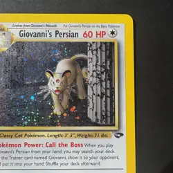 Pokemon Vintage Holo Giovanni's Persian 8/132 Gym Challenge Rare WotC - Image 3
