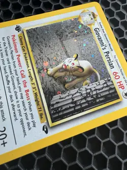 Giovanni's Persian 1st Edition 8/132 Holo Rare Gym Challenge Pokemon WOTC 2000 - Image 1