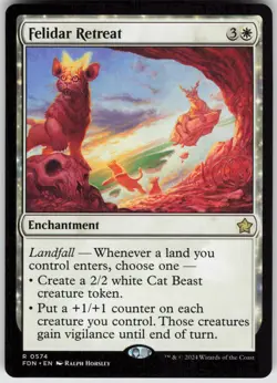 MTG Felidar Retreat 574 Foundations R Normal NM - Image 1