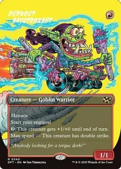 BURNOUT BASHTRONAUT BORDERLESS - R 0340 Foil Aetherdrift DFT MTG - Image 1